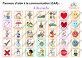 Panneau TLA tableau de langage assisté pour la crèche - pictogrammes CAA TUNOUDI