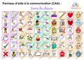 Panneau TLA tableau de langage assisté pour la classe - pictogrammes CAA TUNOUDI