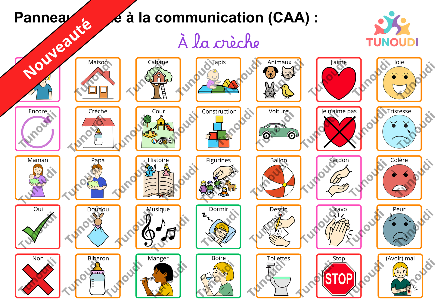 Panneau de communication – La crèche