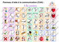 Panneau TLA tableau de langage assisté pour la cantine - pictogrammes CAA TUNOUDI