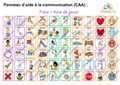 Panneau TLA tableau de langage assisté pour parc et aire de jeux - pictogrammes CAA TUNOUDI