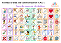 Panneau TLA tableau de langage assisté pour la cour de récréation - pictogrammes CAA TUNOUDI