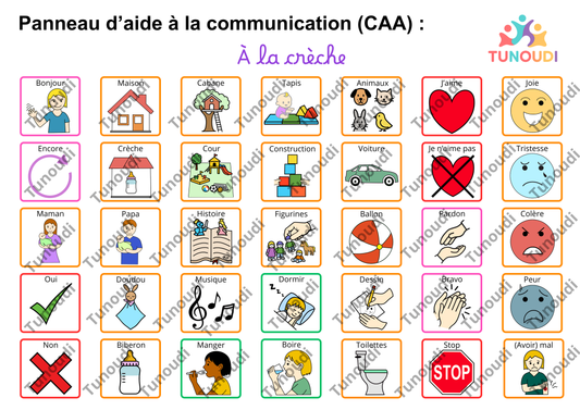 Panneau de communication – La crèche