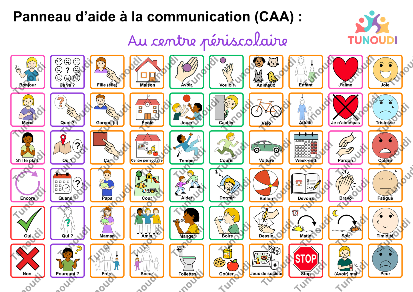 Panneau de communication - Le centre périscolaire